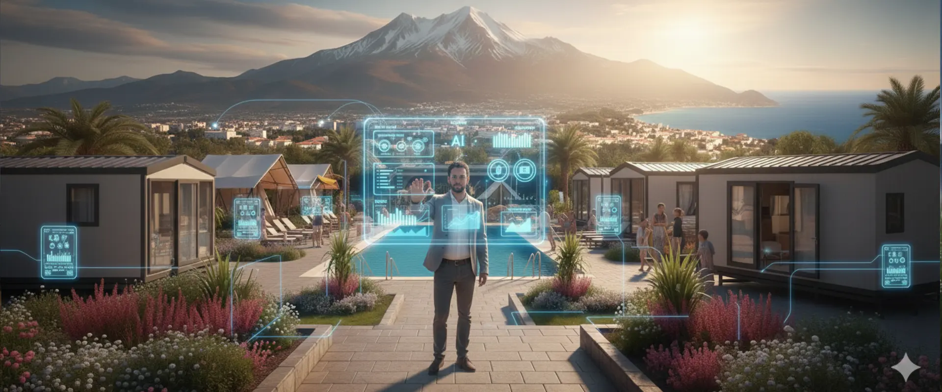 intelligence artificielle pour le tourisme dans les Pyrénées-Orientales, hôtels et restaurants mer ou montagne