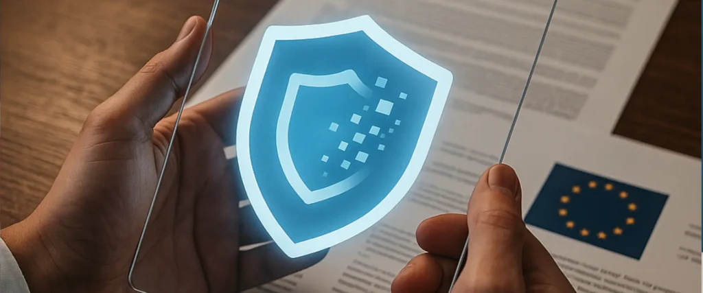 Illustration de la protection des données et du RGPD appliqué à l’intelligence artificielle en entreprise