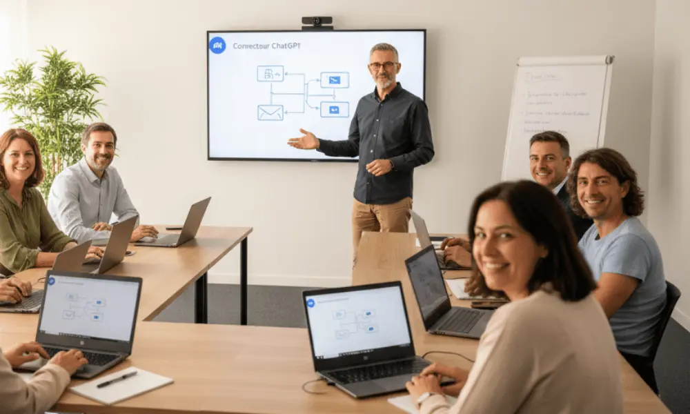 Formation Maîtrisez l’intelligence artificielle pour dirigeants TPE PME, niveau intermédiaire et automatisation des processus